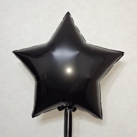 Фольгированная Звезда 81 см черная